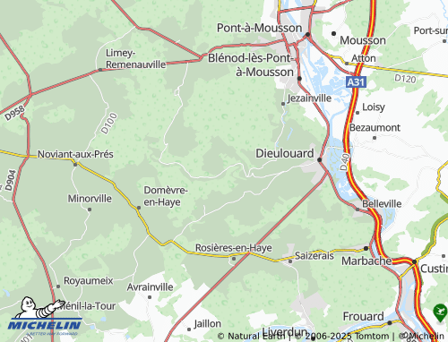 Carte MICHELIN Gézoncourt - ViaMichelin