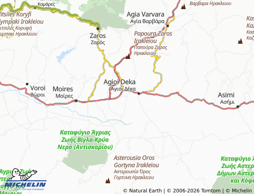 MICHELIN Mitropoli map - ViaMichelin