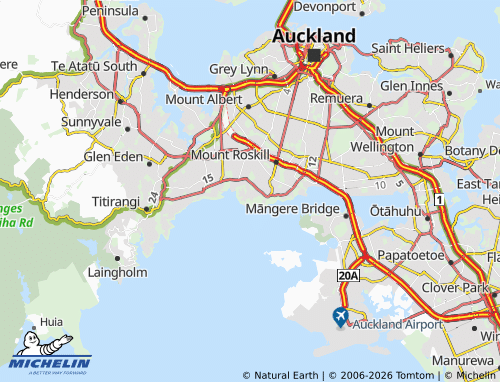 Mapa MICHELIN Lynfield - ViaMichelin