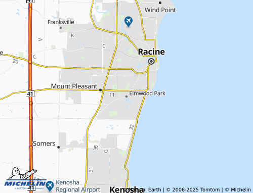 MICHELIN-Landkarte Elmwood Park - ViaMichelin