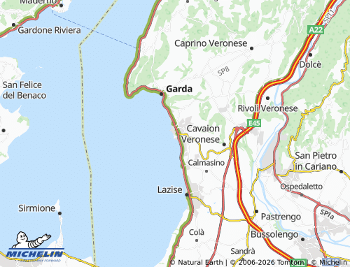MICHELIN Bardolino map - ViaMichelin