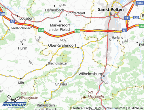 MICHELIN Baumgarten map - ViaMichelin