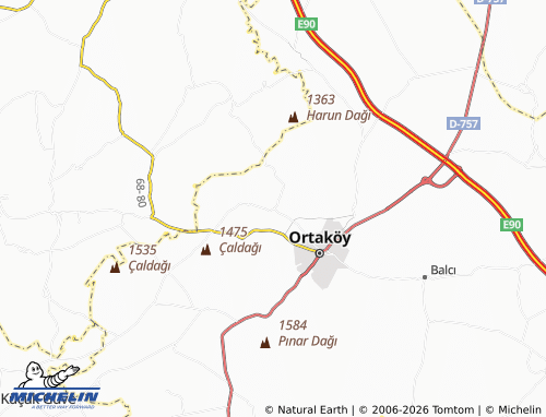 MICHELIN Akpınar map - ViaMichelin