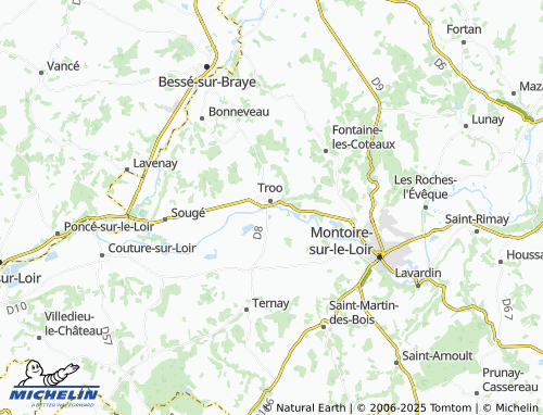MICHELIN Saint-Jacques-des-Guérets map - ViaMichelin