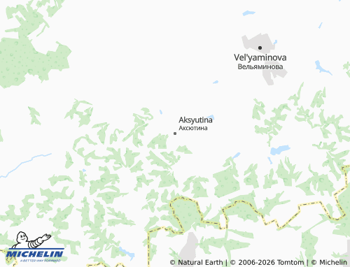 Carte MICHELIN Aksyutina - ViaMichelin