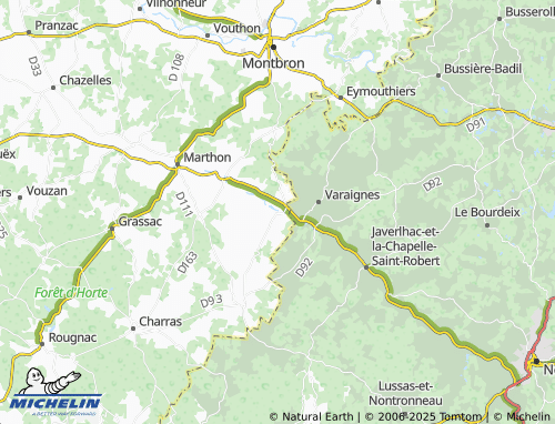 Carte MICHELIN Souffrignac - ViaMichelin