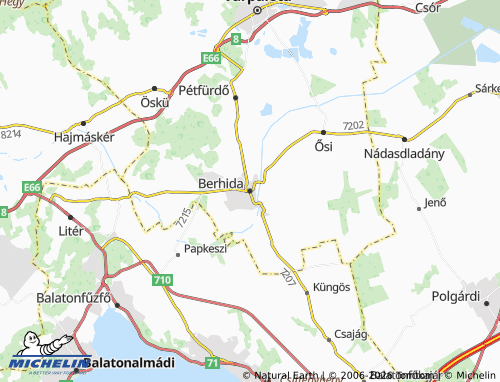 MICHELIN Berhida map - ViaMichelin