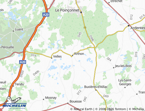 Mappa MICHELIN Arthon - ViaMichelin
