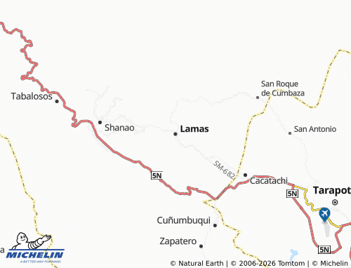 Mapa MICHELIN Lamas - ViaMichelin