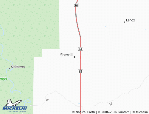 Kaart MICHELIN Sherrill - ViaMichelin