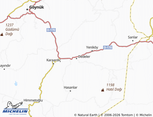 MICHELIN Dedeler map - ViaMichelin