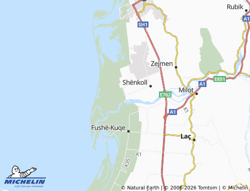 MICHELIN-Landkarte Talë 1 - ViaMichelin