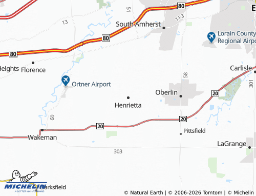 Mapa MICHELIN Henrietta - ViaMichelin