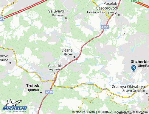 Carte MICHELIN Desna - ViaMichelin