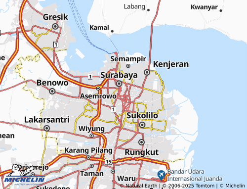 MICHELIN-Landkarte Peneleh - ViaMichelin