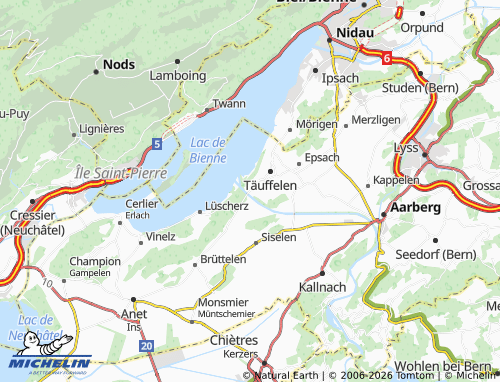 MICHELIN-Landkarte Hagneck - ViaMichelin