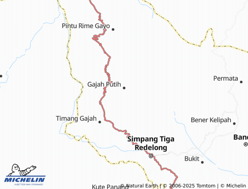 MICHELIN Gayo Setie map - ViaMichelin