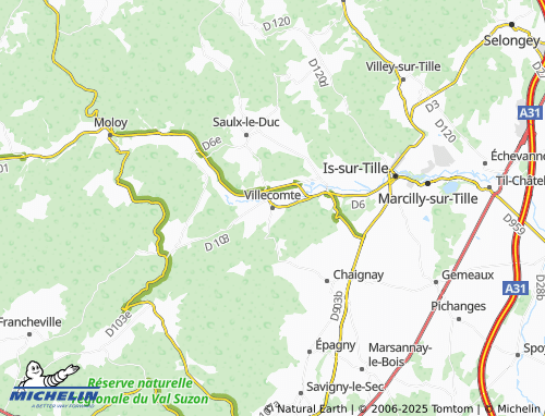 Carte MICHELIN Villecomte - ViaMichelin