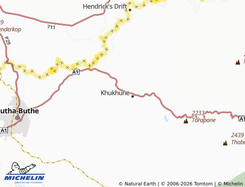 Carte MICHELIN Ha Lebetla - ViaMichelin