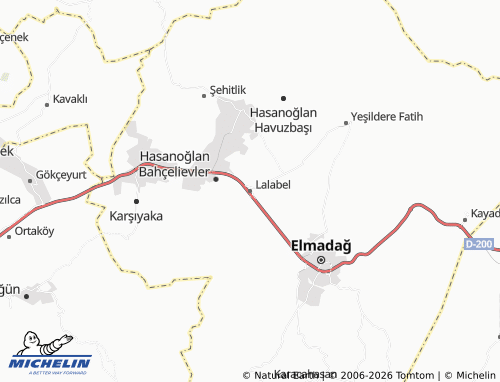 Mapa MICHELIN Lalabel - ViaMichelin