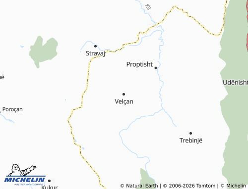 Mappa MICHELIN Velçan - ViaMichelin
