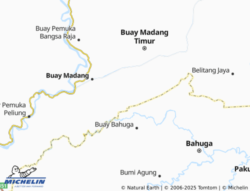 MICHELIN Raman Agung map - ViaMichelin