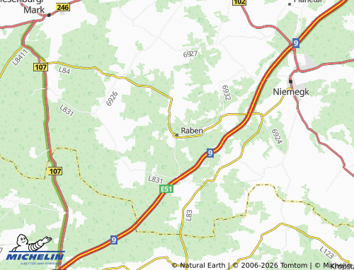 MICHELIN Rabenstein/Fläming map - ViaMichelin