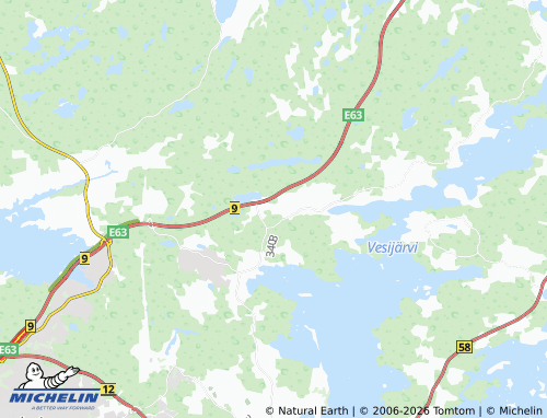MICHELIN Suinula map - ViaMichelin