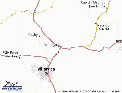 Mappa MICHELIN Mbocayaty - ViaMichelin