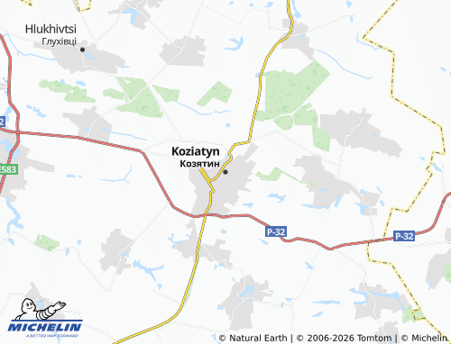 Mappa MICHELIN Koziatyn - ViaMichelin