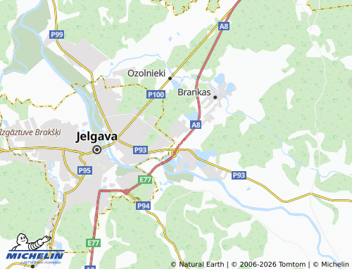 Mapa MICHELIN Raubēni - ViaMichelin