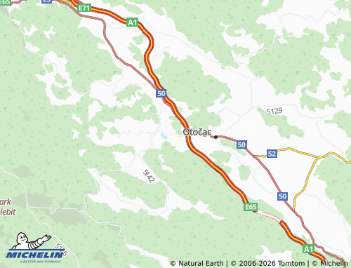 Mapa MICHELIN Jakovića glava - ViaMichelin