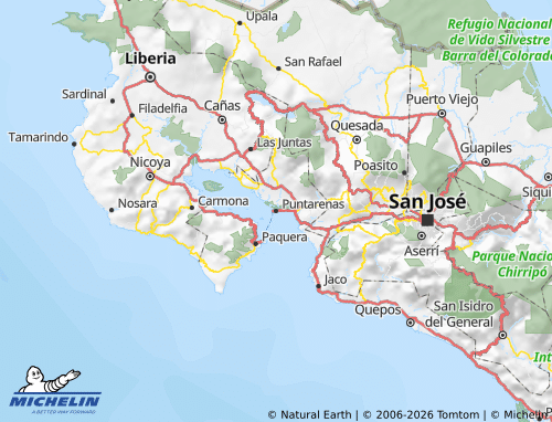 MICHELIN Puntarenas map - ViaMichelin
