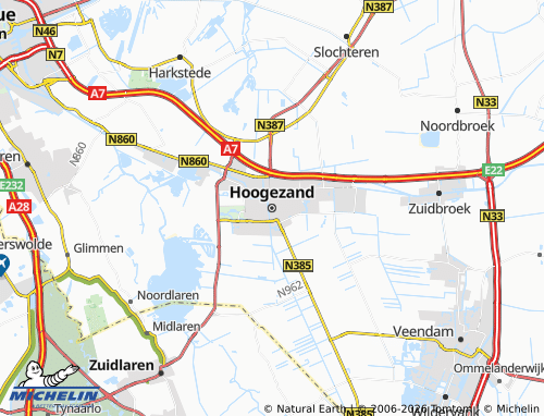Mapa MICHELIN Hoogezand - ViaMichelin