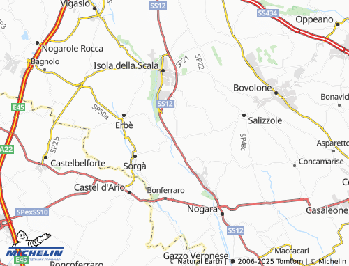 MICHELIN Pellegrina map - ViaMichelin