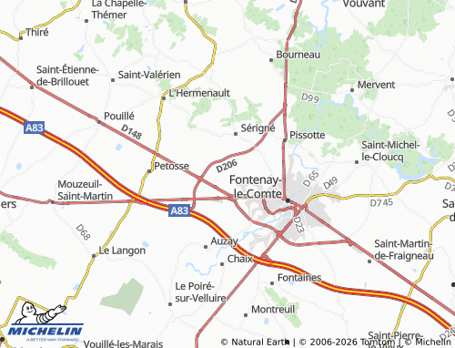 MICHELIN Longèves map - ViaMichelin