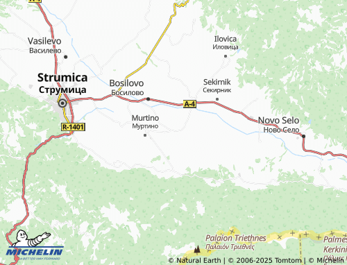 MICHELIN Monospitovo map - ViaMichelin
