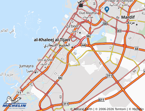 MICHELIN Al Qouz Second map - ViaMichelin