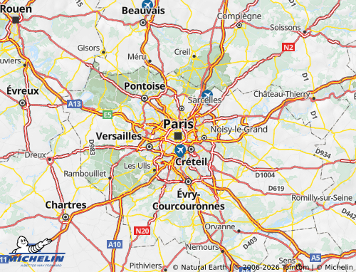 MICHELIN-Landkarte Paris - ViaMichelin