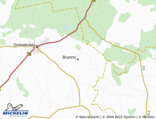 MICHELIN Branno map - ViaMichelin