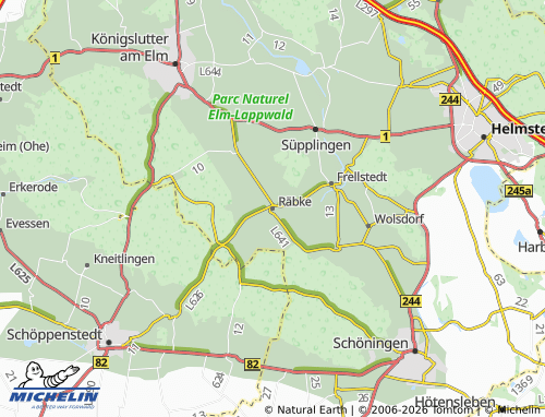 MICHELIN Räbke map - ViaMichelin