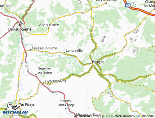 Mappa MICHELIN Loches-sur-Ource - ViaMichelin