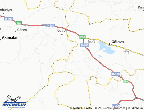 MICHELIN İlyasköy map - ViaMichelin