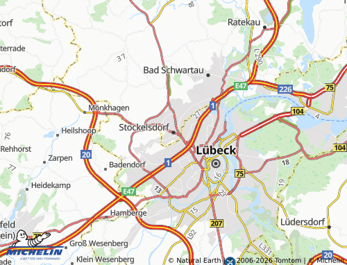 MICHELIN Stockelsdorf map - ViaMichelin