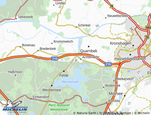 MICHELIN Klein Nordsee map - ViaMichelin