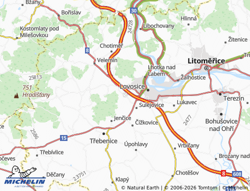 Mappa MICHELIN Vchynice - ViaMichelin