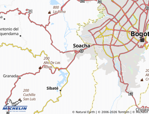 Carte MICHELIN Humedal Neuta - ViaMichelin