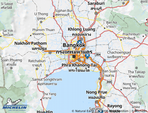 Mapa MICHELIN Banguecoque - ViaMichelin