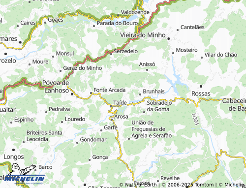 MICHELIN-Landkarte Cruzeiro de Travassos - ViaMichelin