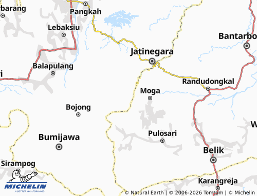 MICHELIN Kajenengan map - ViaMichelin